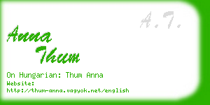 anna thum business card
